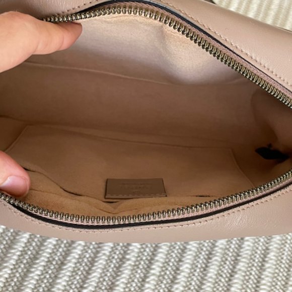 GUCCI GG Marmont Small Matelasse Shoulder Bag and Zip Wallet - Porcelain Rose - Picture 6 of 11